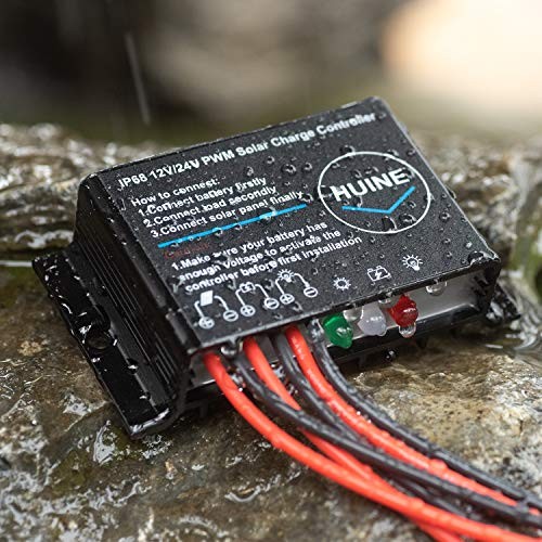 20A 12V 24V Auto IP68 Waterproof PWM Solar Charge Controller Solar Panel