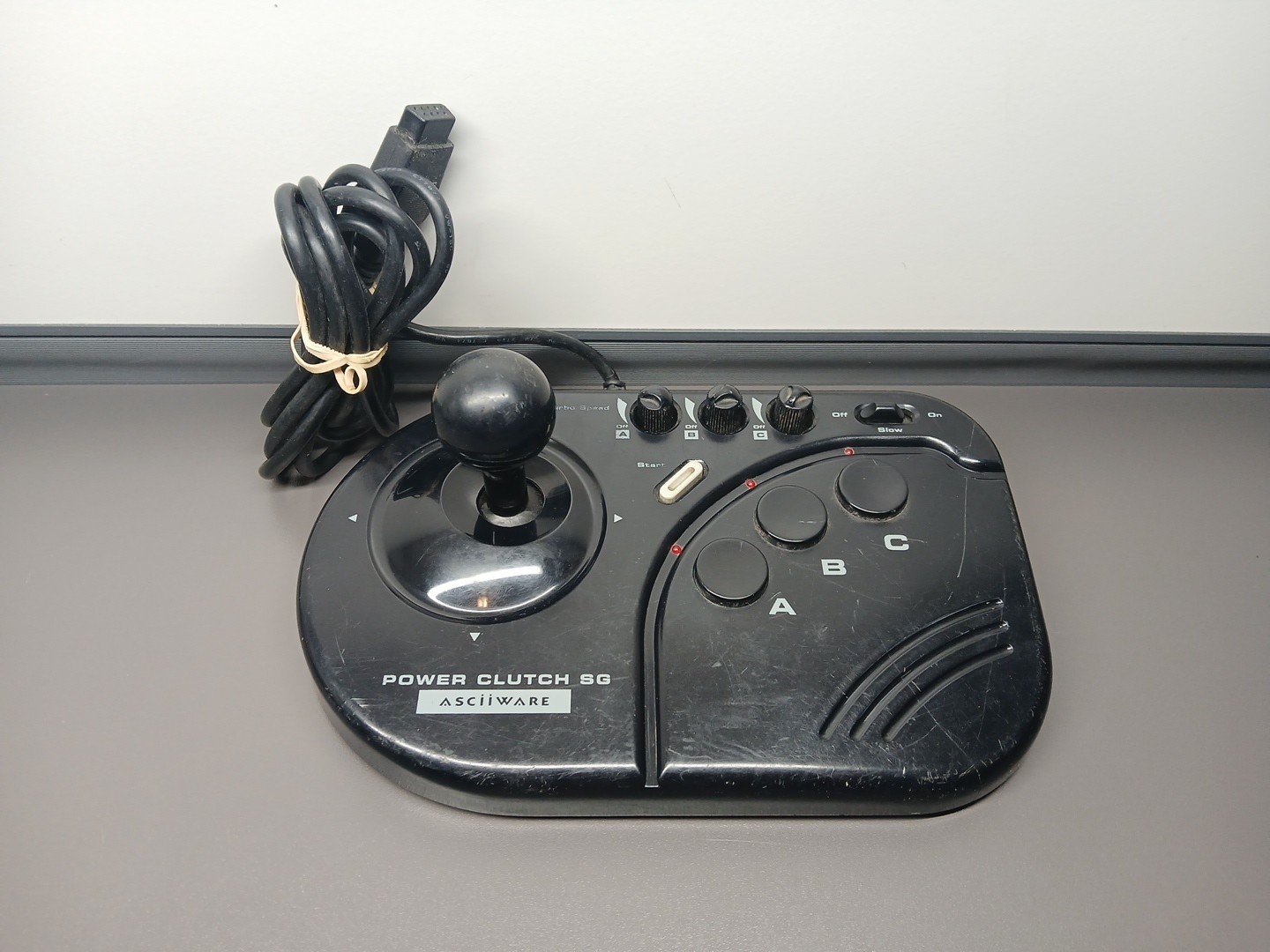 Asciiware Power Clutch SG Controller Joystick Model 5700 Sega Genesis Tested