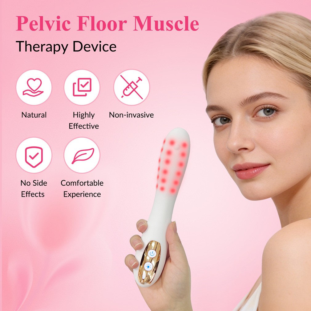 660nm Red Light Pelvic Therapy Device Vibration Heating 40°C