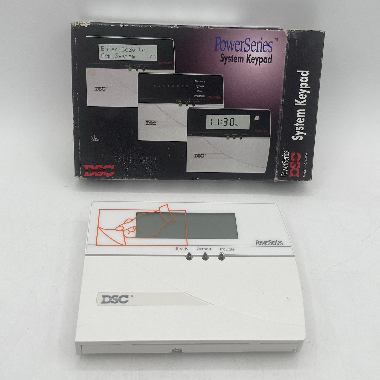 Vintage DSC PowerSeries System Keypad Alarm Control Panel 2002 New Open Box