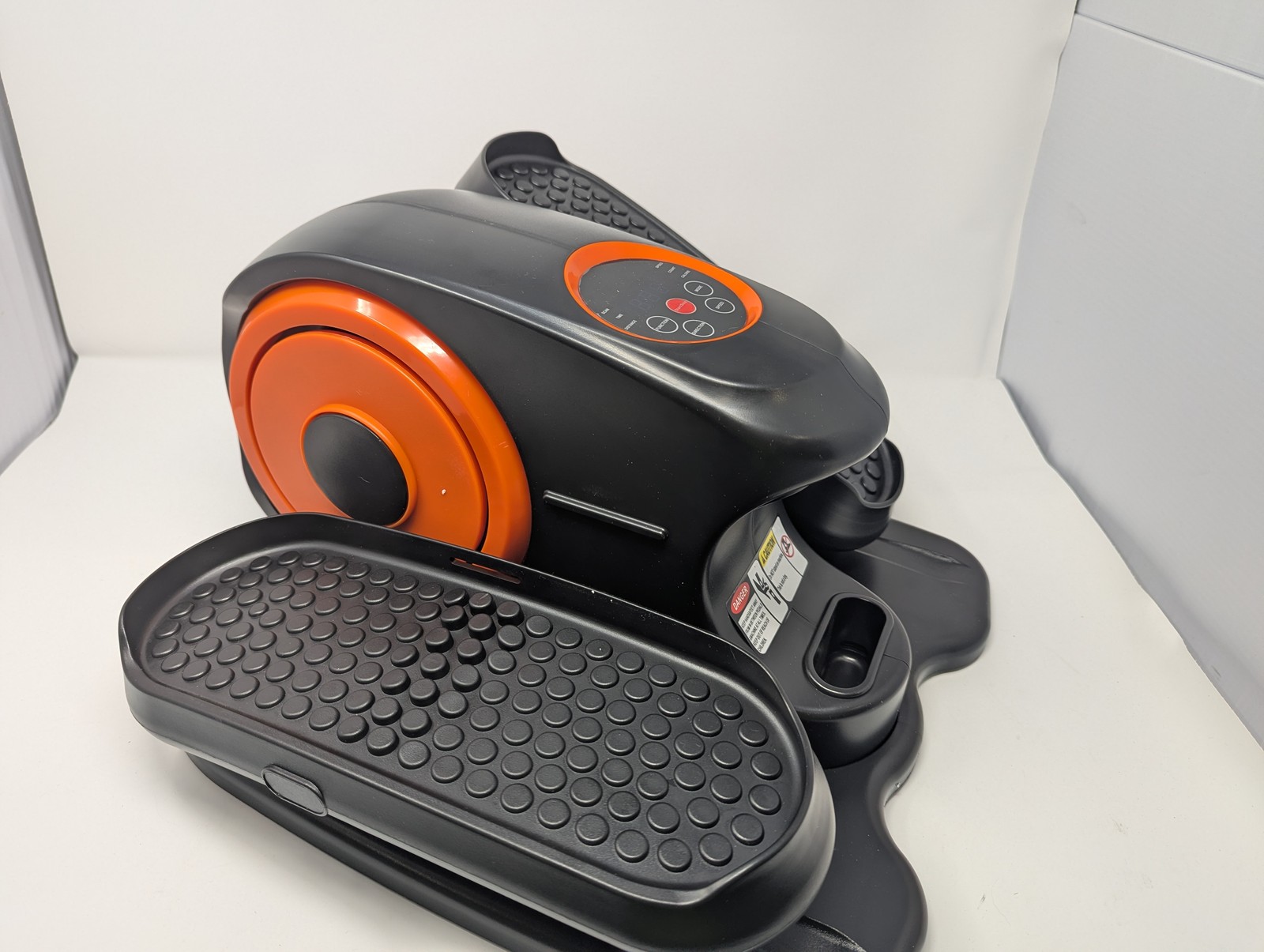 BLACK/ORANGE - GENERIC UNDER DESK MOTORIZED ELLIPTICAL LEG EXERCISE TRAINER