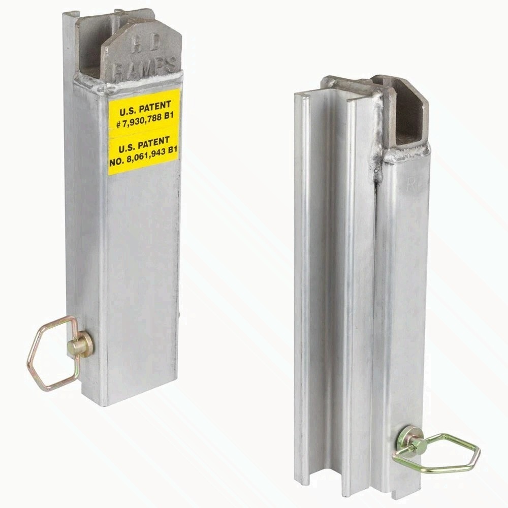 Pair of 16"H Aluminum Step Deck Load Leveler Stake Pockets LL-STAKES-16