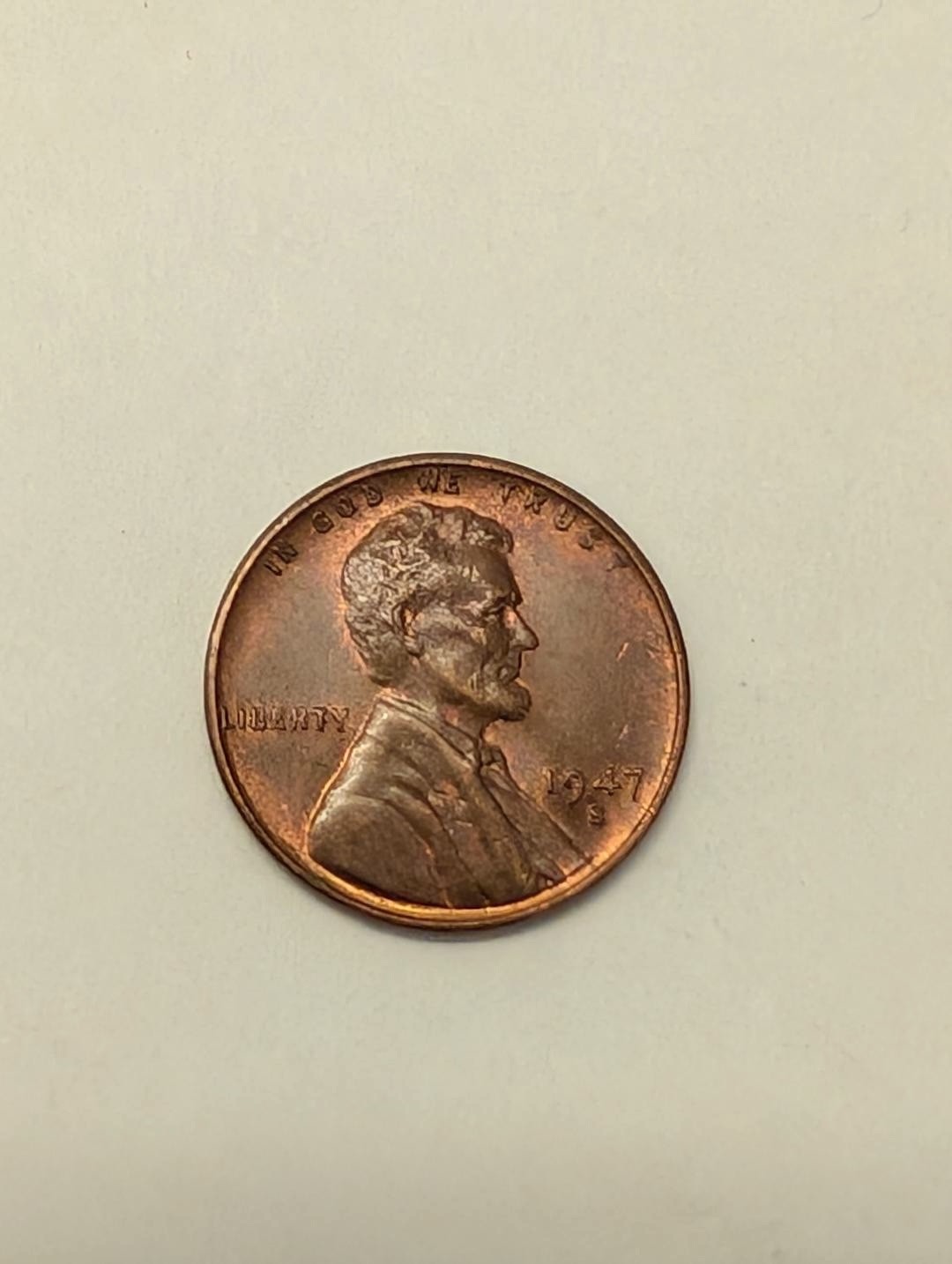 1947 S - LINCOLN CENT - 3 W