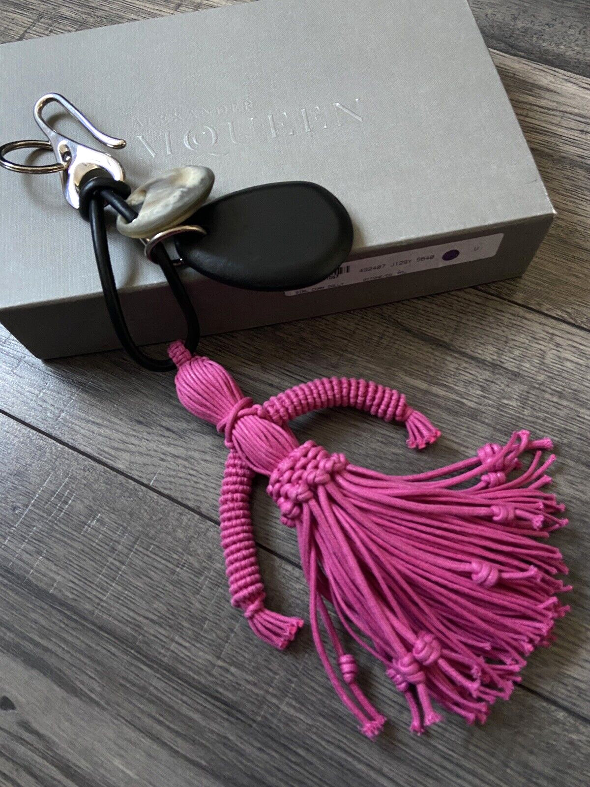 ALEXANDER McQUEEN GIRL CORN DOLLY BAG CHARM RETAIL TOTAL LENGTH 37cm BNIB
