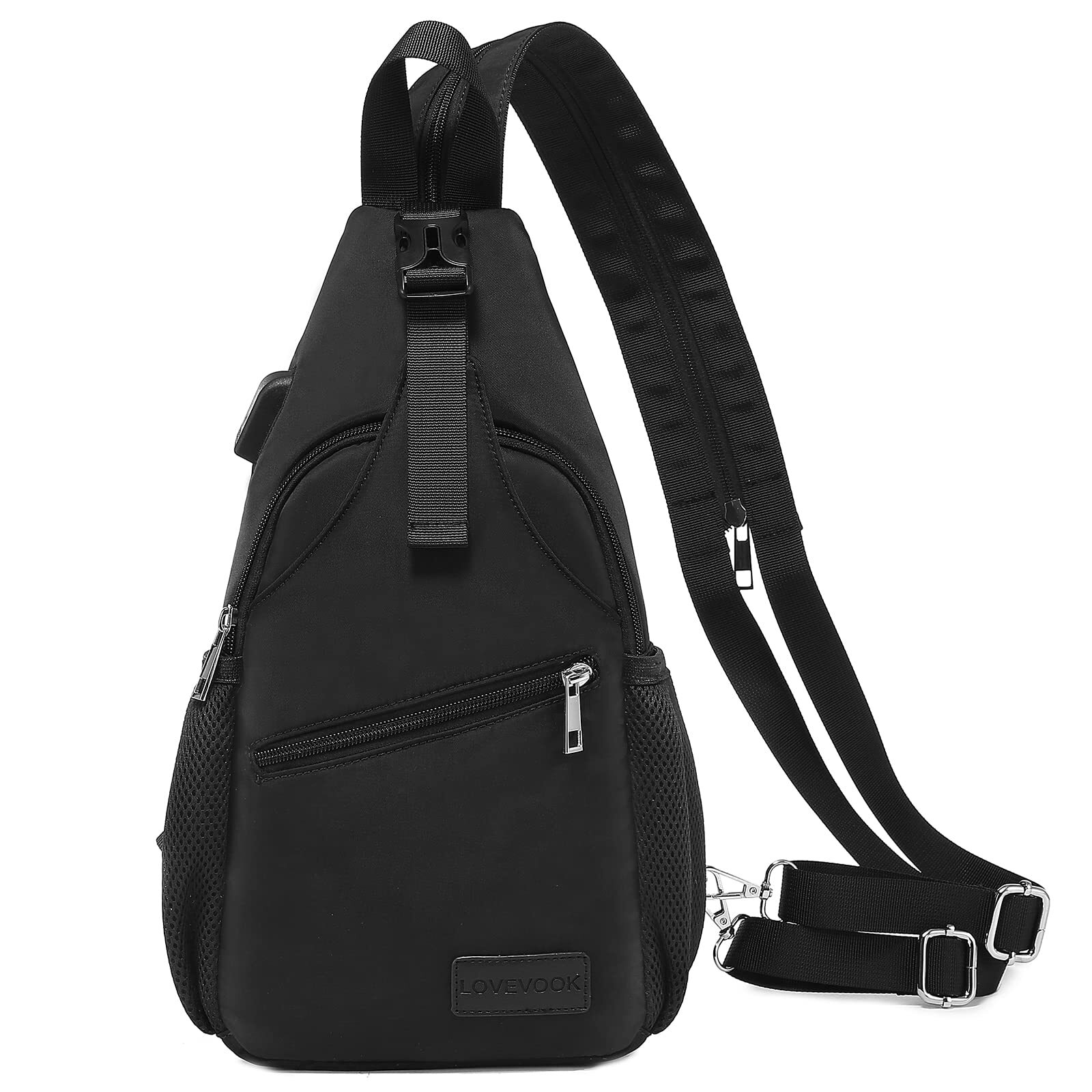 Sling Bag for Women Casual Daypack Nylon Crossbody Sling Backpack Travel Shou...