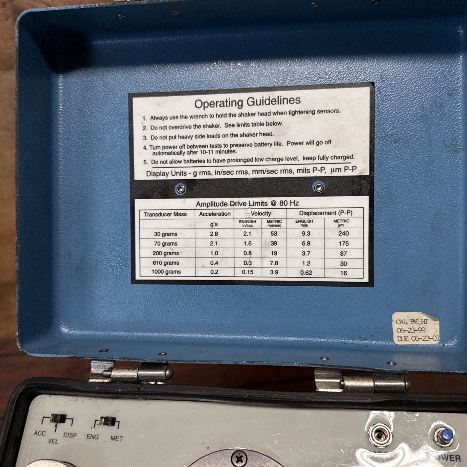 Hardy Dynamic Instruments DI-823 Fixed Frequency Portable Shaker System - PS64