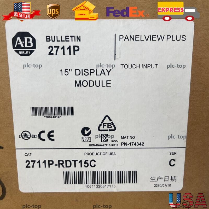 NEW Allen-Bradley 2711P-RDT15C / C HMI Panelview Plus 1500 Touch Display Module