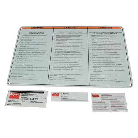 Dayton Mhw0lg Identification Label Kit