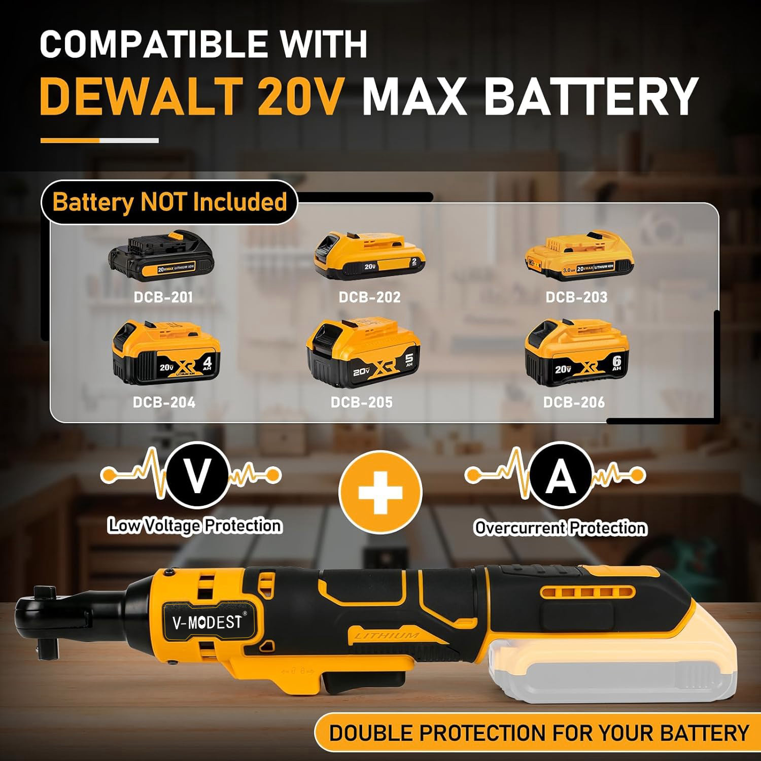 Cordless Angle Grinder/Impact Wrench Tool Combo Kit For Dewalt 20V MAX Battery