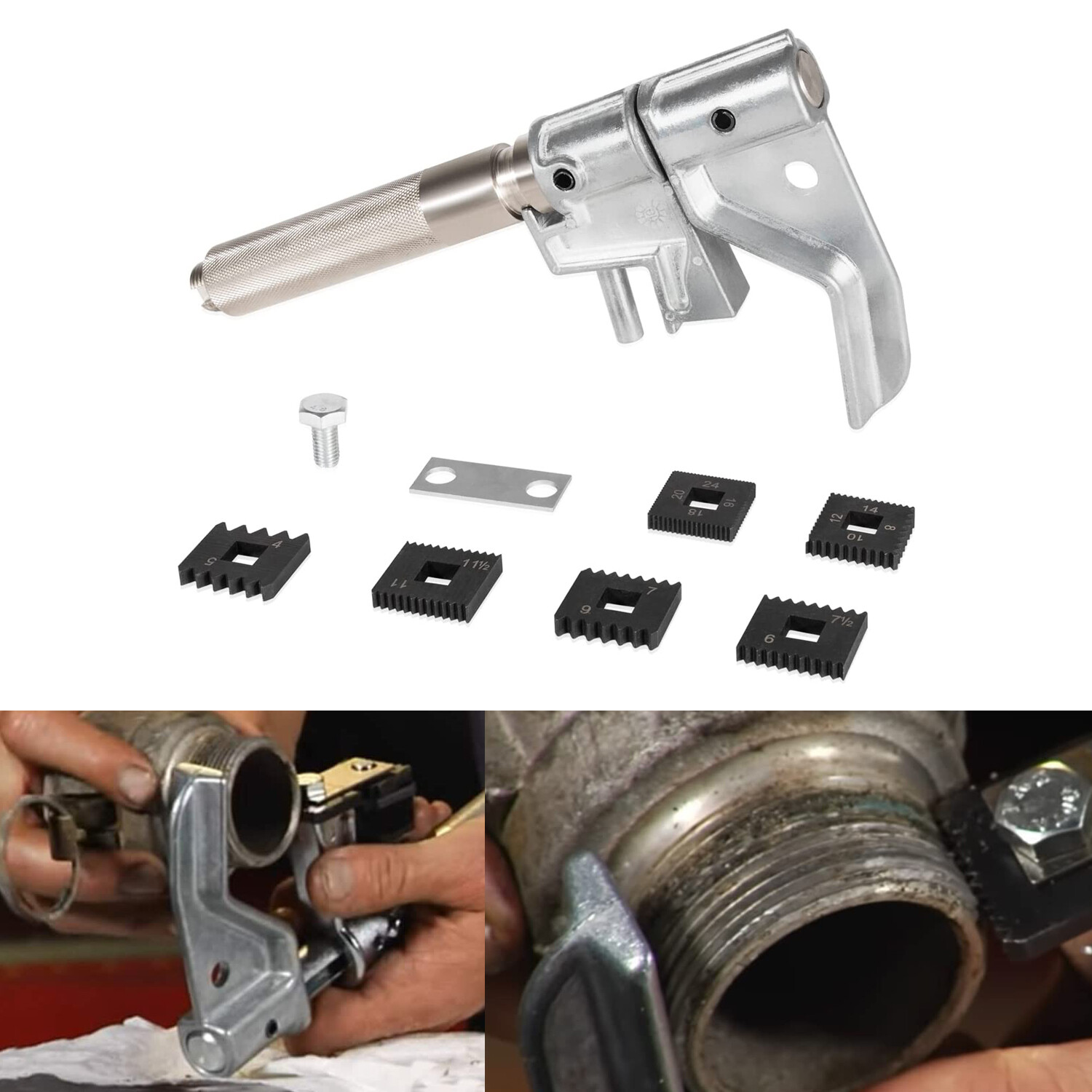 No.202817 Metric Die Set 3pcs Restore Threads&7402 Thread Chaser Tool Set
