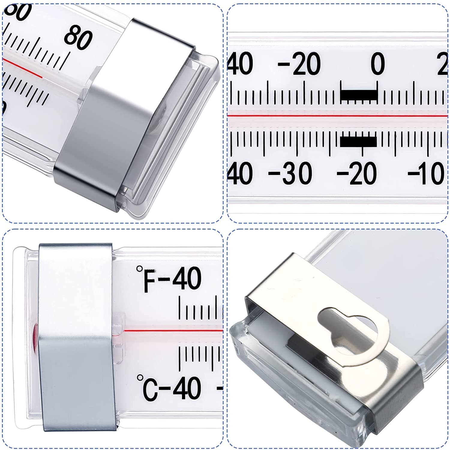 Fridge Refrigerator Freezer Thermometer, 12 Pack