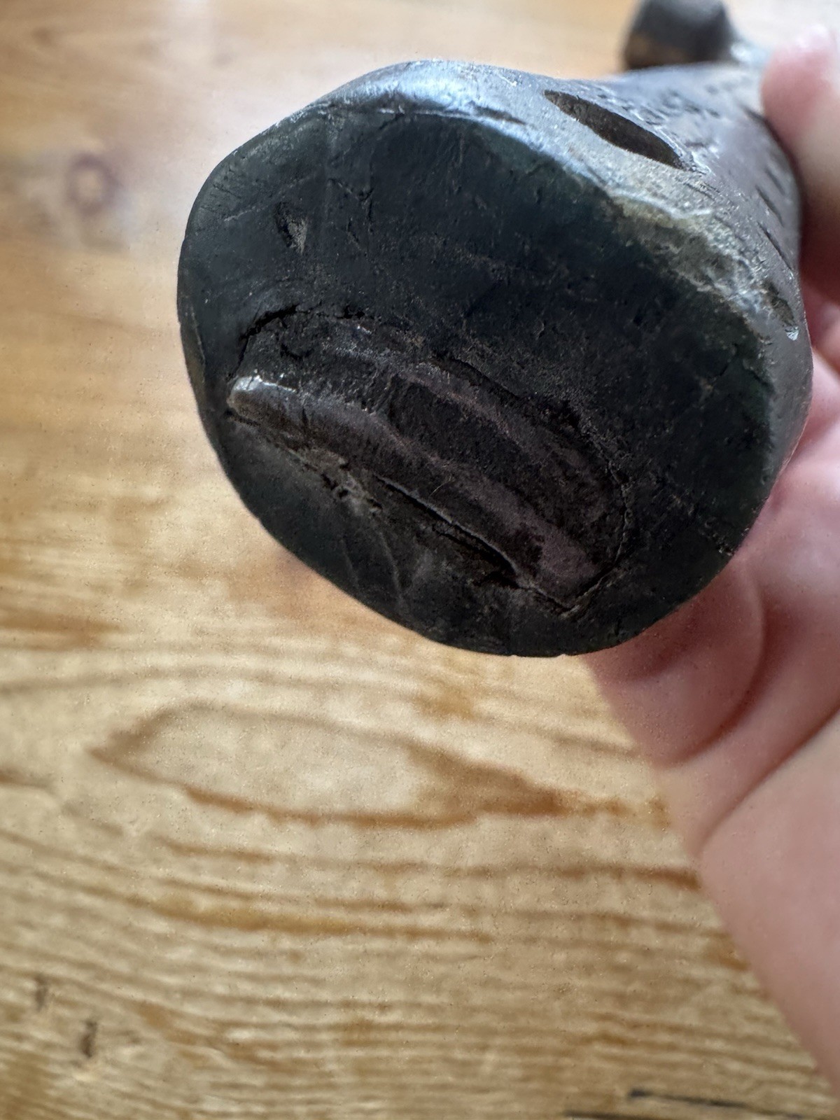 Vntg. Estwing Ball Peen Hammer Green Handle