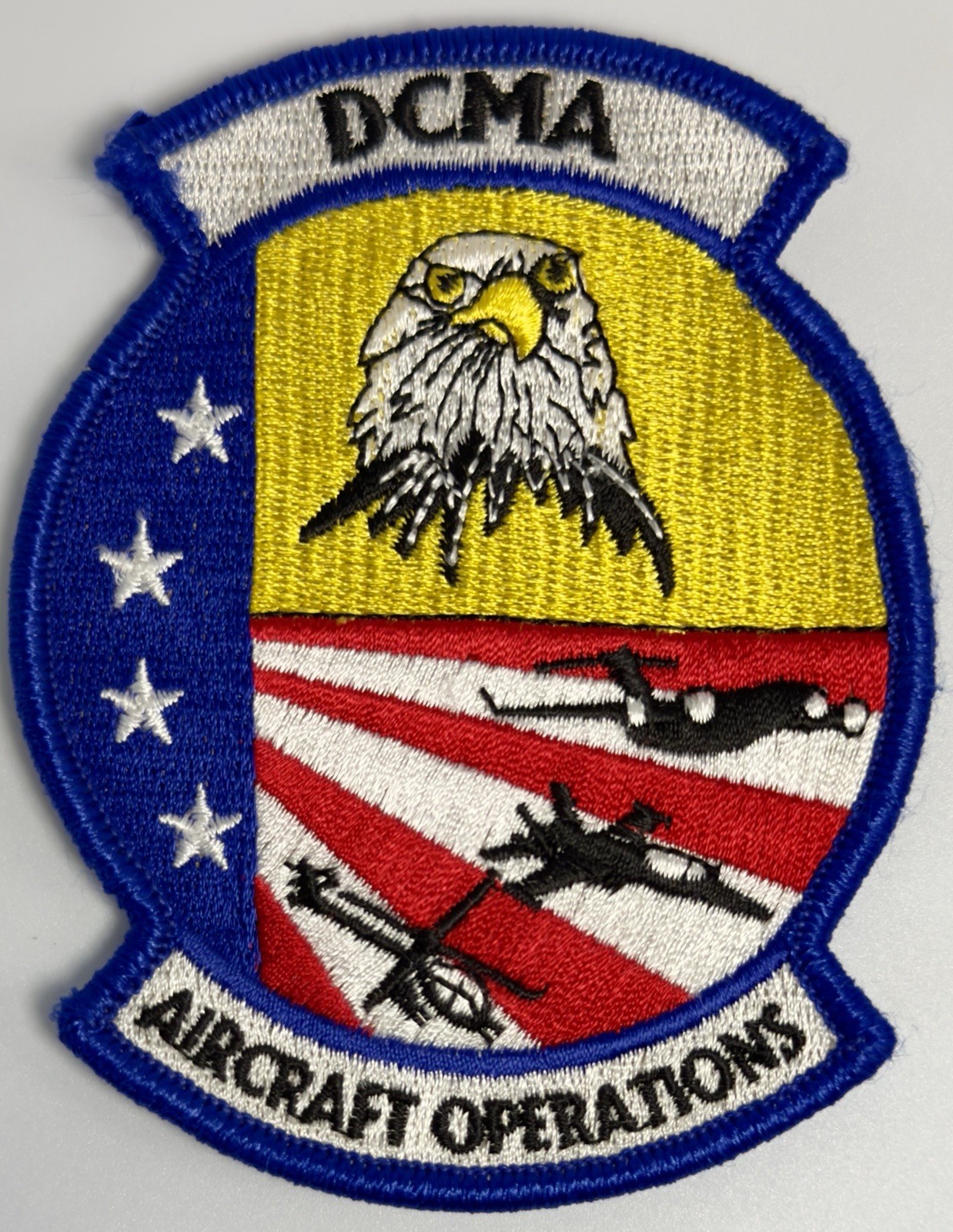 DCMA Aircraft Operations Patch – U.S. Military Merrowed Edge Hook Back SSI