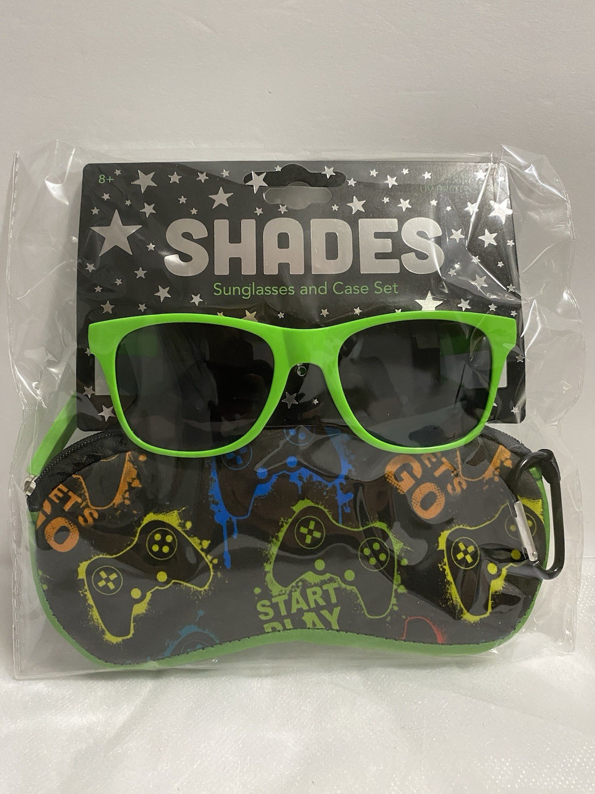 Summer Sun And Fun Sunglasses And Hard Case Set “SHADES “ 100% UV Protection New