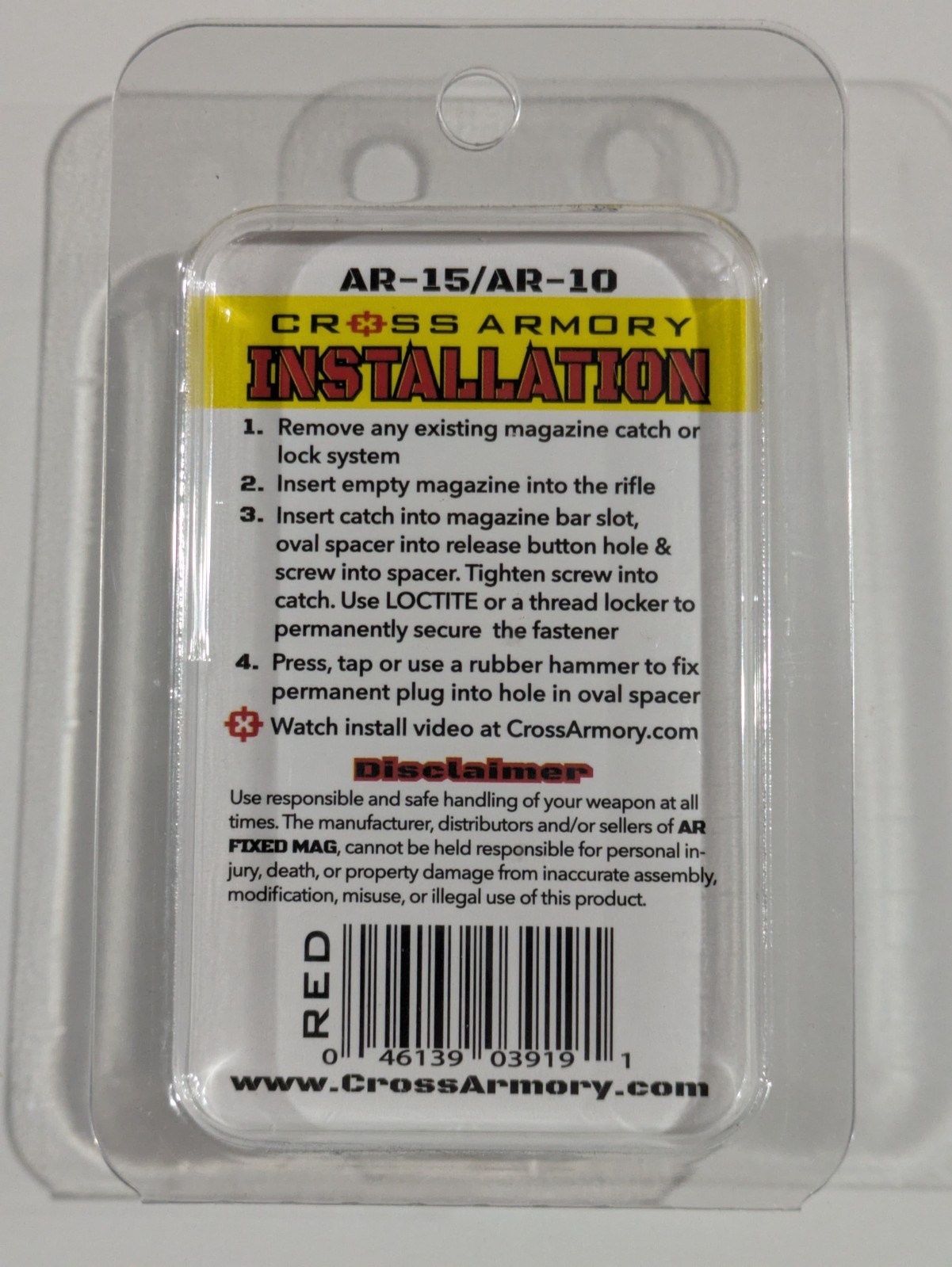 Fixed Mag (Pin Mag) - Black