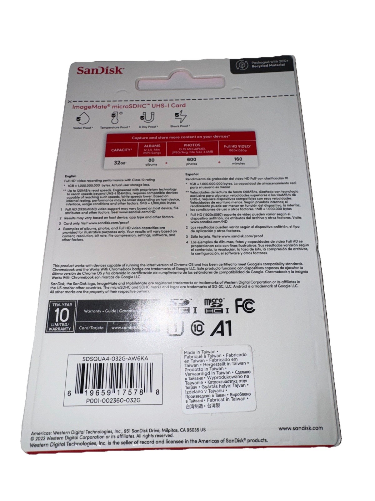 SanDisk 32GB ImageMate microSDHC UHS 1 Memory Card with Adapter NEW