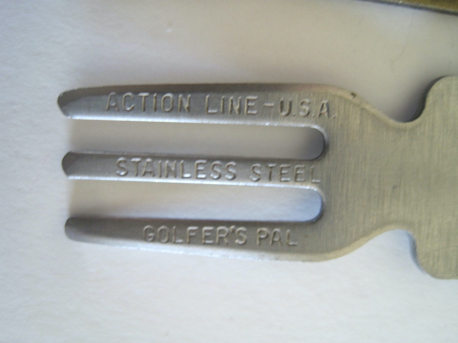 Brass & Silver Golf Divots Golfer's Pal Engraving