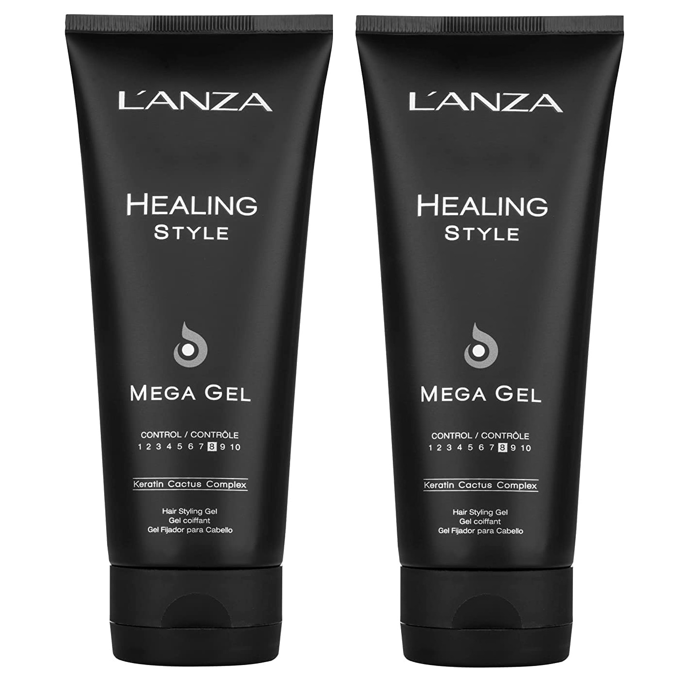 2 PACK  Lanza Healing Style Mega Gel 200ml / 6.8oz