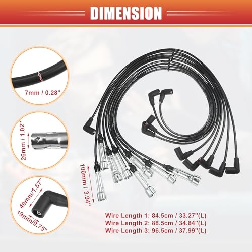7mm Ignition Coil Harness Cable for Mercedes Spark Plugs