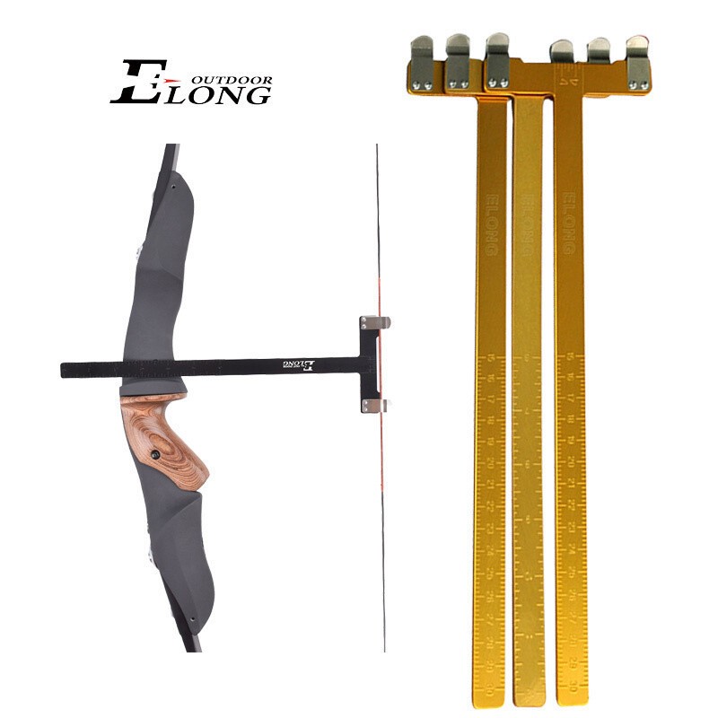 Archery Bow T Ruler Archery Metal Bow Square Brace Height Measure Ruler 1pcs