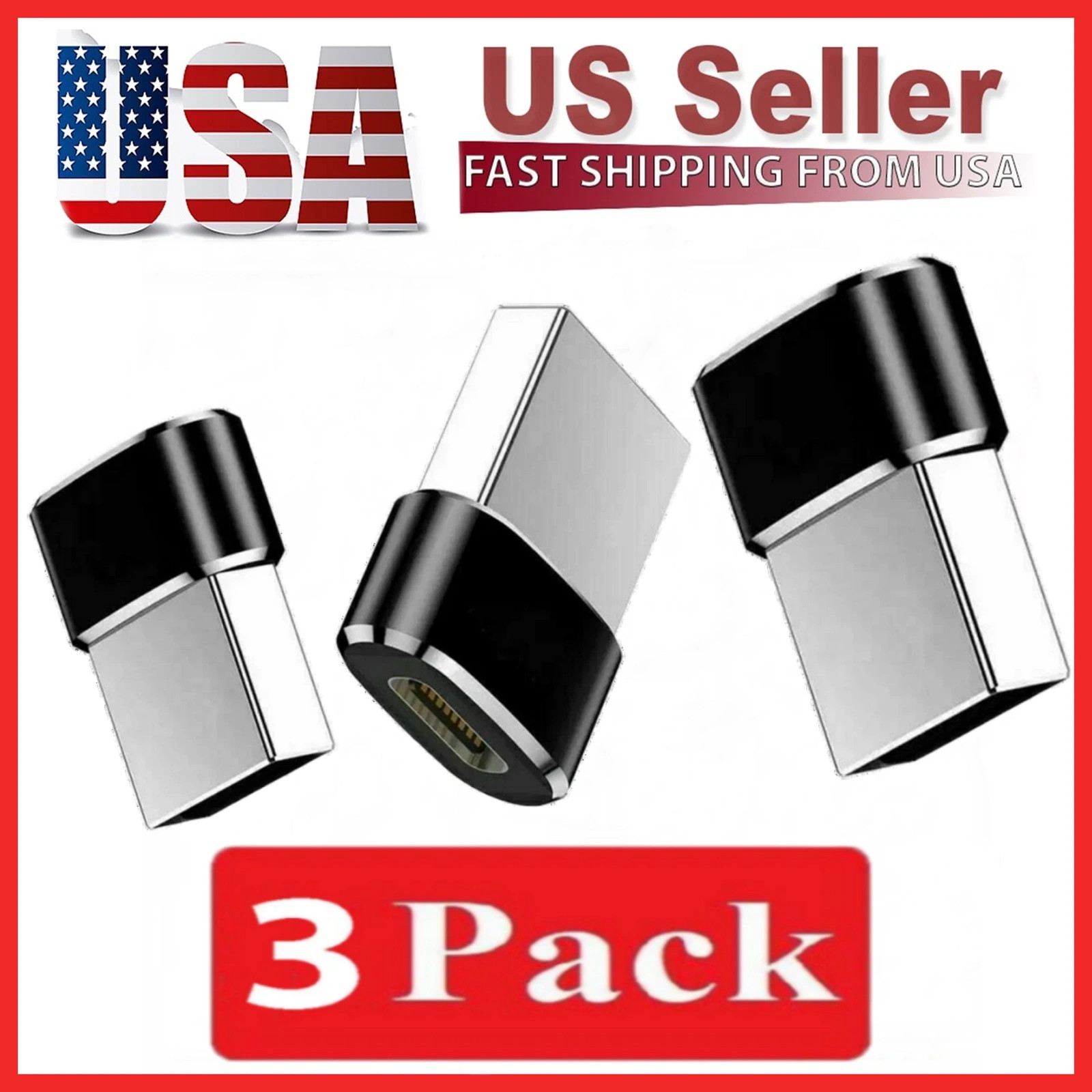 3 PACK NEW USB C 3.1 Type C Female to USB 3.0 Type A Male Port Converter Adapter