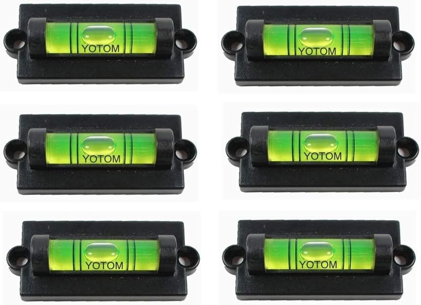 Standard Bubble Levels Use for RV Leveling, Travel Trailer, Black, Green