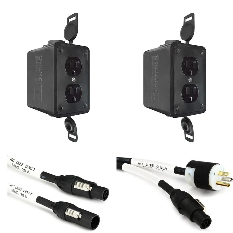 Blizzard Lighting Drop TRUE Stage Power Drop Box Pair with Cables