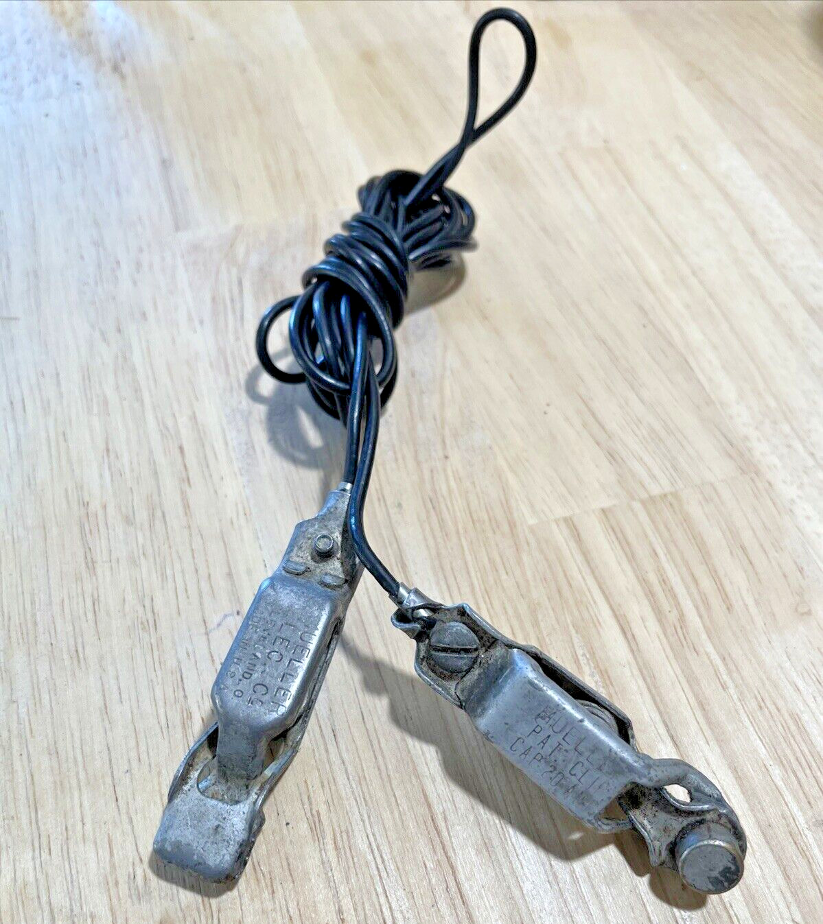 Vintage Mueller No. 27  20 Amp Zinc Plated Steel Analyzer Clip - Aligator Clips