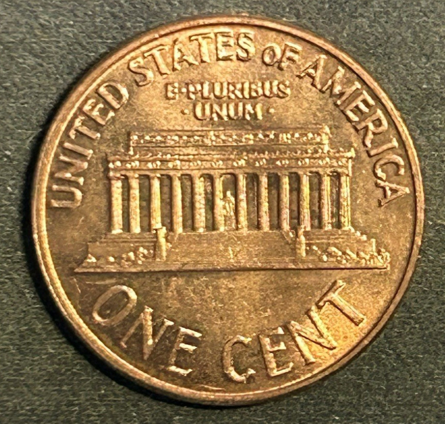 1960 D Lincoln Cent Struck Through Grease. Missing G in God.
