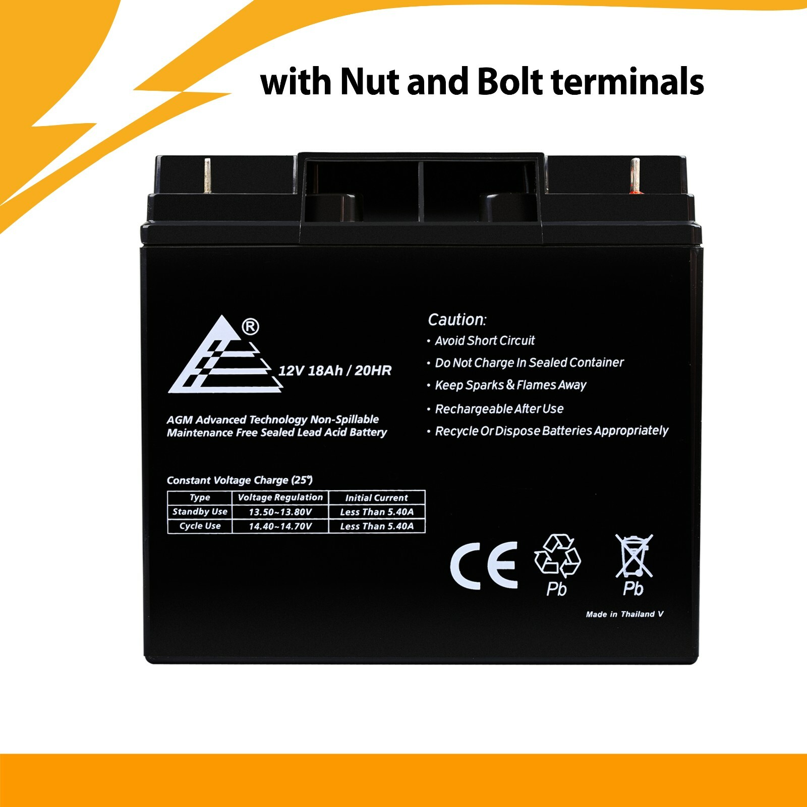 12V 18AH SLA Replacement Battery for Pride Mobility Revo Scooter