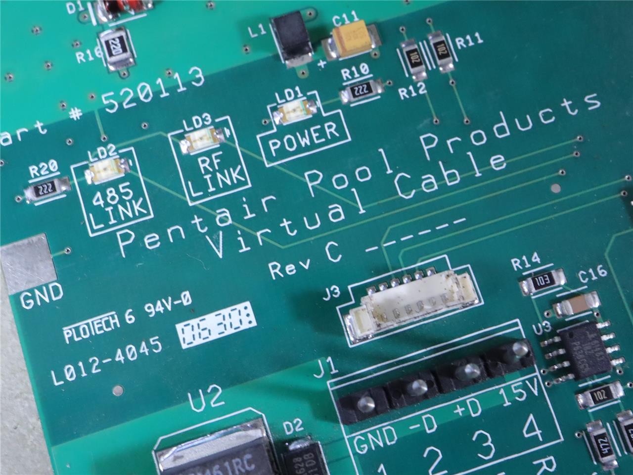 Pentair 520113 PCB Virtual Cable Transceiver Circuit Board w/o Antenna