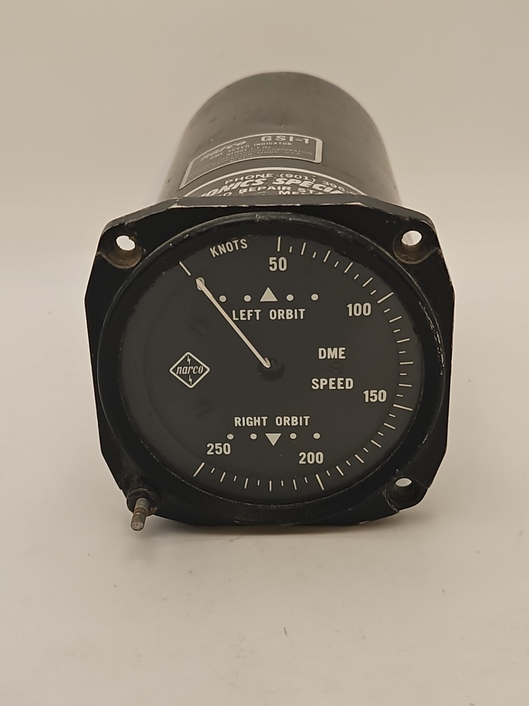Narco K-04191-1 GSI-1 DME Speed Indicator Knots National Aeronautical Corp Gauge