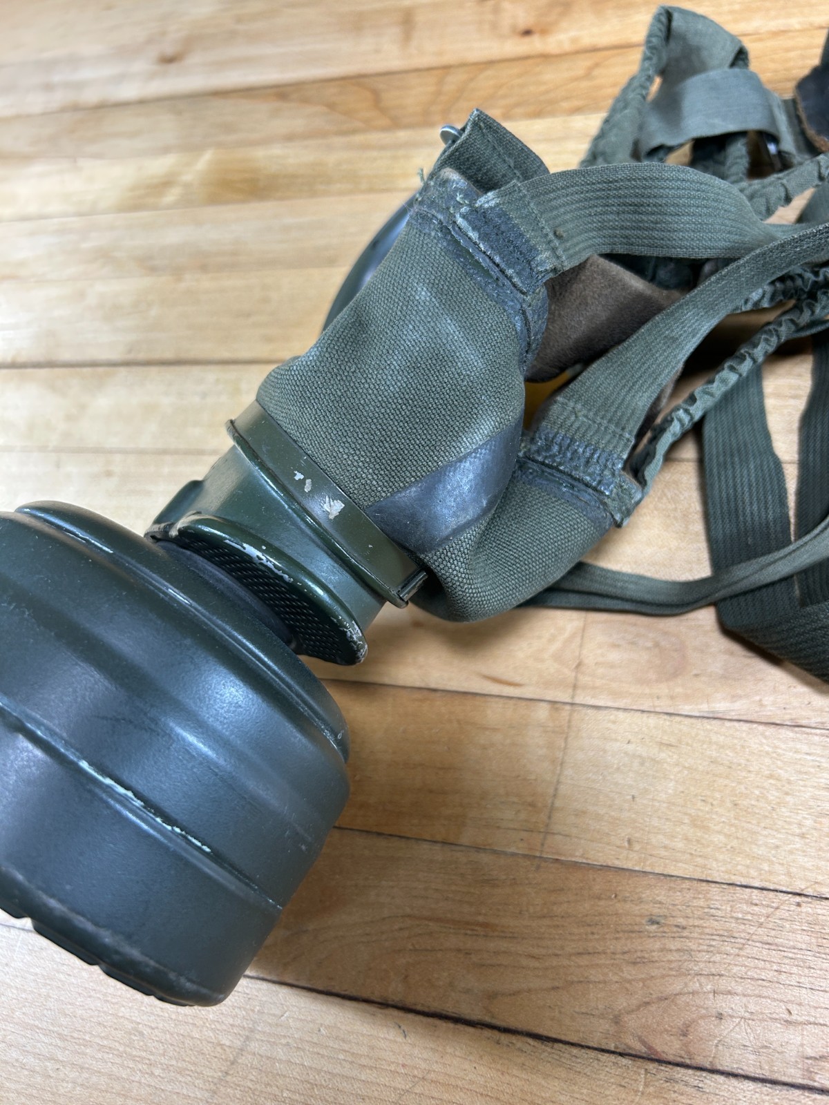 Original WWII German Gas Mask With Canister Can World War 2 Estate Find Surplus