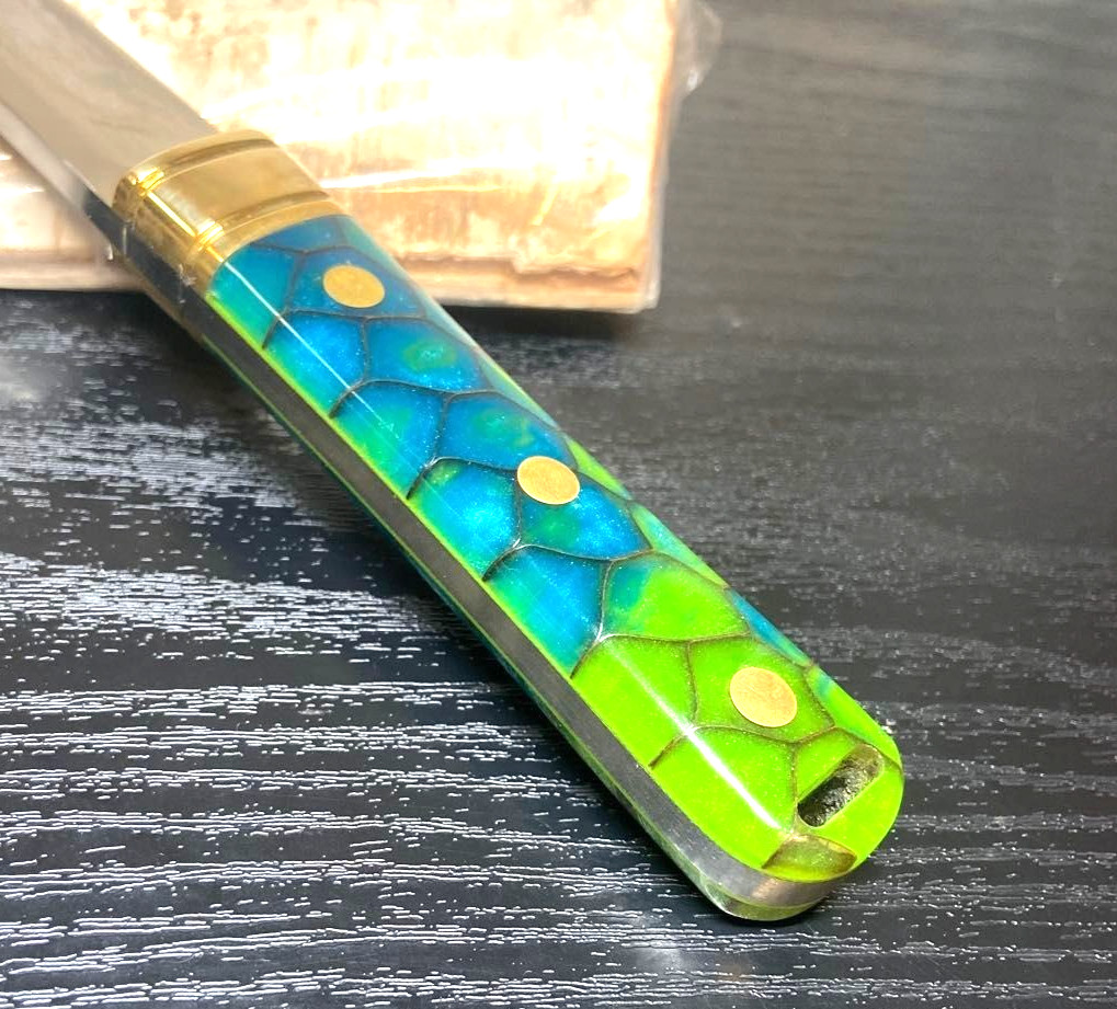 Bark River Kitsune Tanto CPM154 Fixed Blade Knife Rare sharpening marks