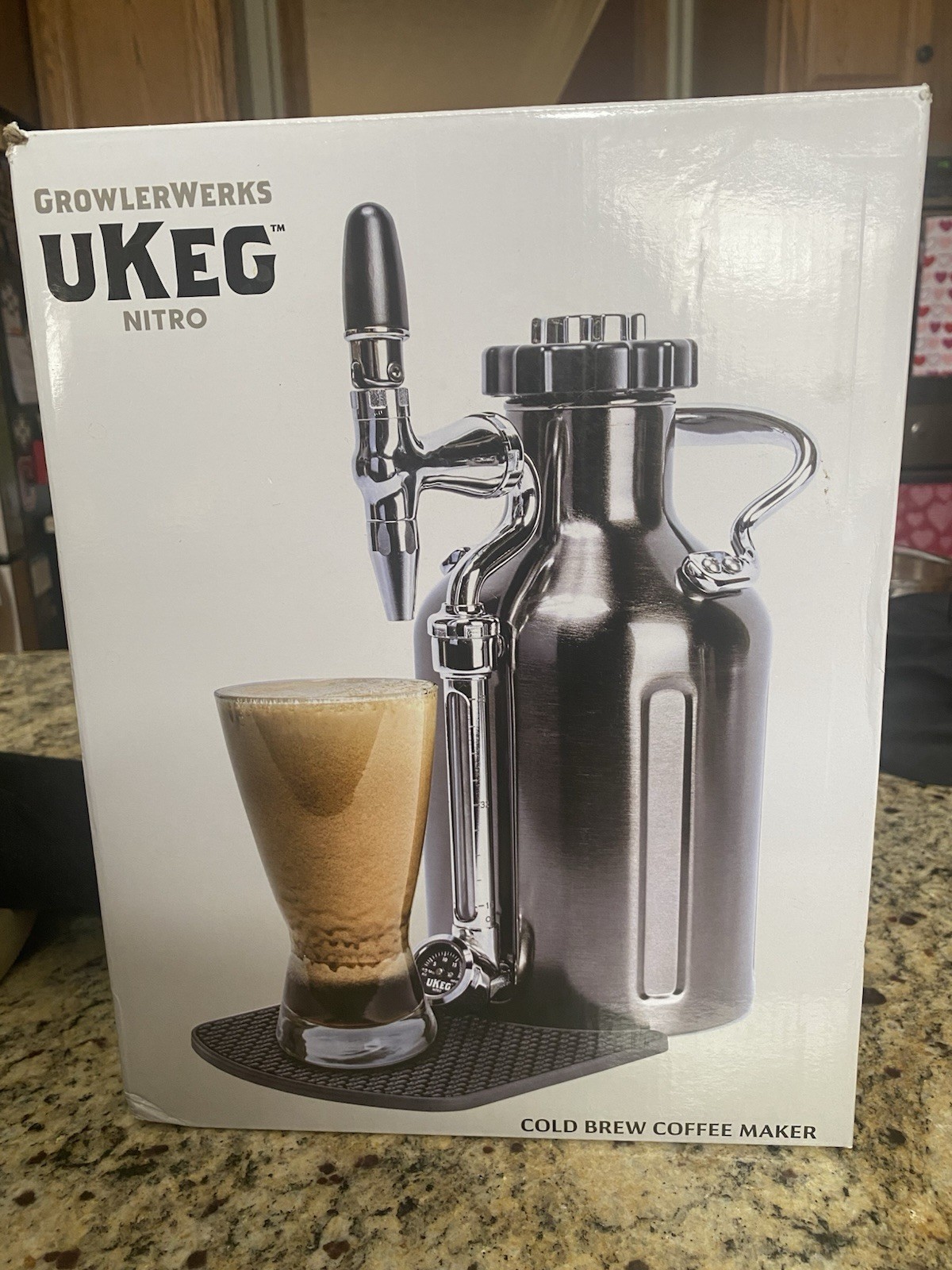 GrowlerWerks uKeg 64 Oz 1.9  Liter Stainless Steel Nitro Cold Brew Coffee Maker