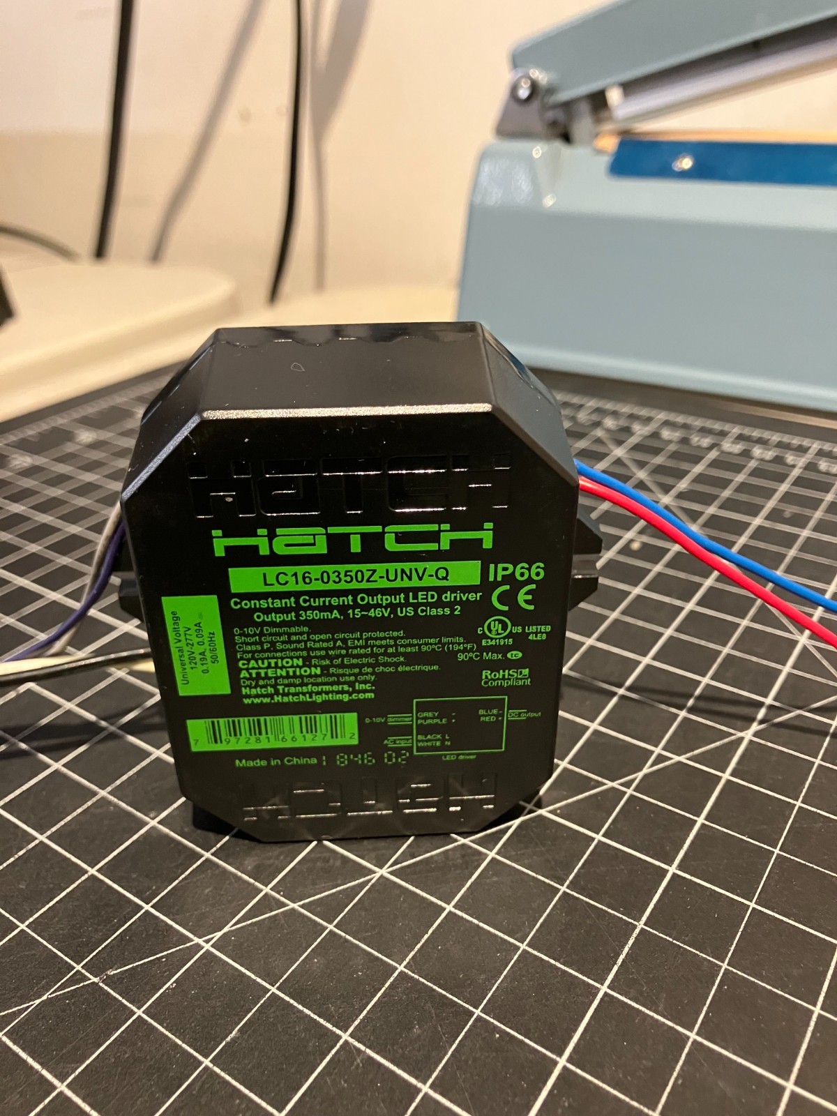 Hatch LC16-0350Z-UNV-Q DRIVER LED TRANSFORMER