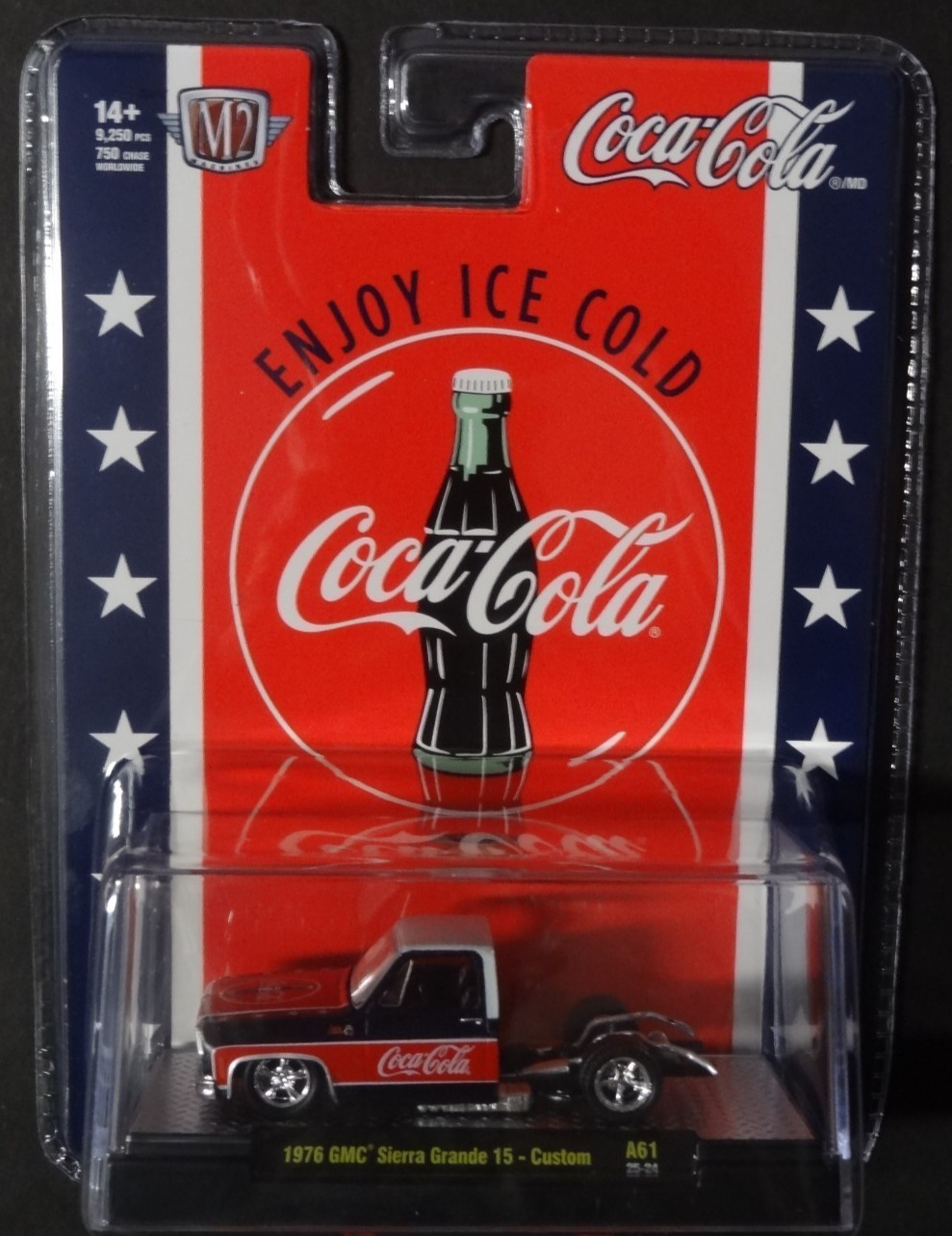 M2 MACHINES - COCA-COLA - 1976 GMC SIERRA GRANDE 15 CUSTOM BEDLESS