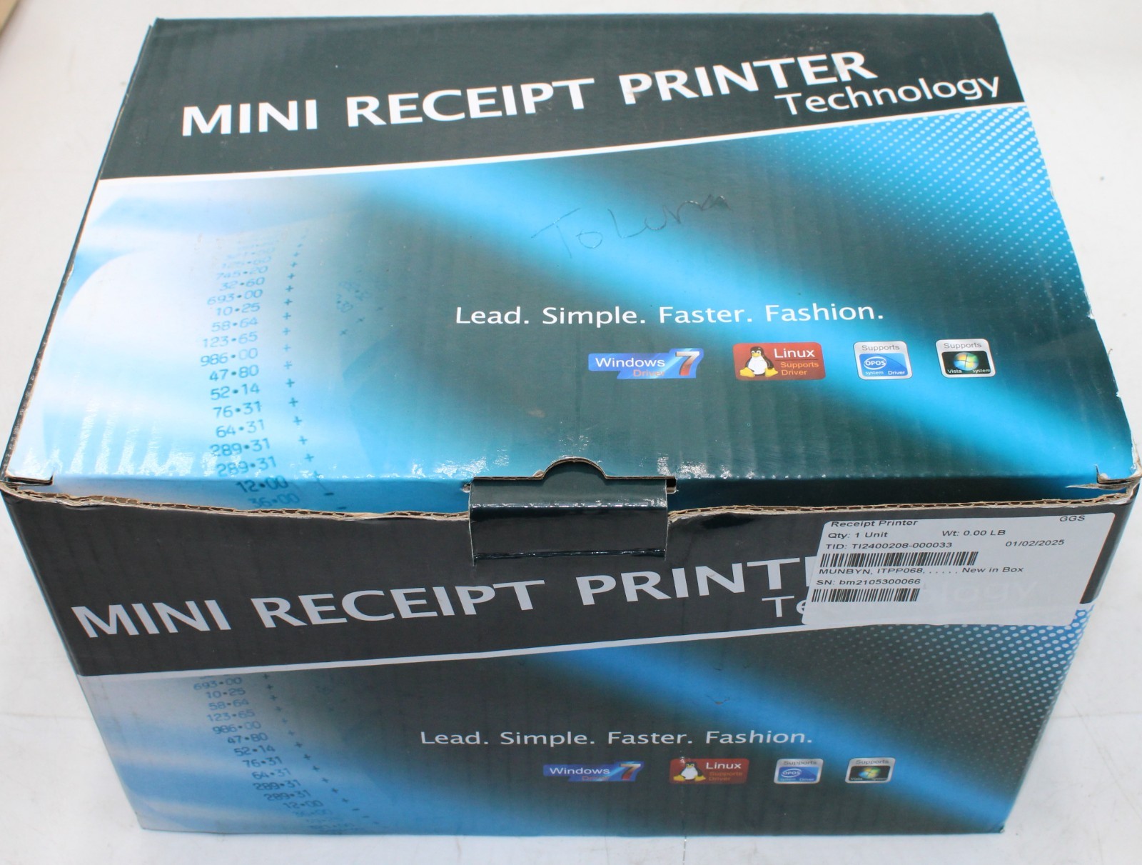 MUNBYN ITPP068 Thermal POS Receipt Printer NEW Open Box w/ Accessories Adapter