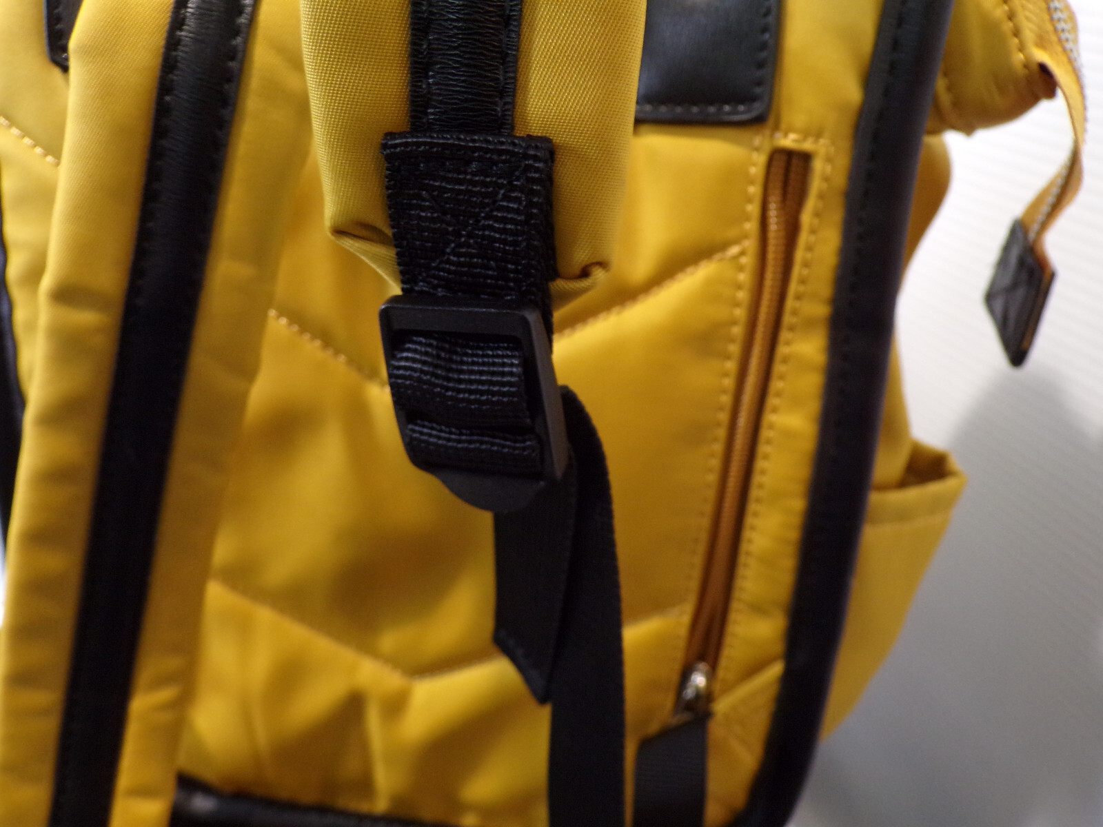 Backpack Daybag BINNARI PROJECT Yellow/Black Trim NWOT
