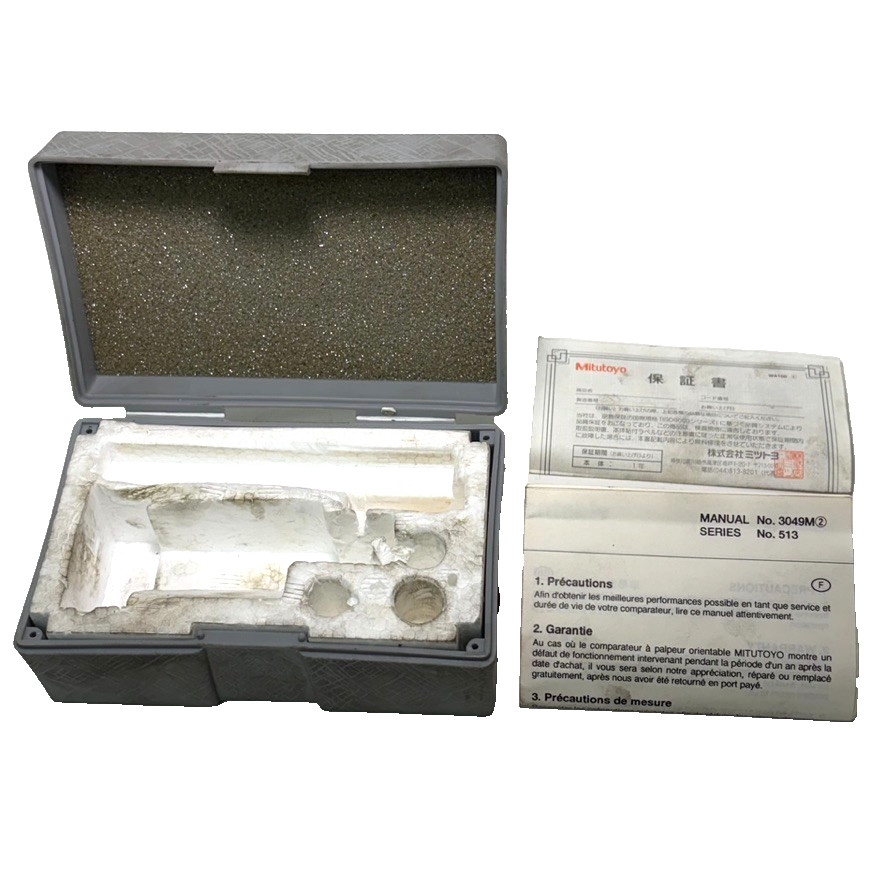 Mitutoyo 513-446 Truetest Test Indicator Set .06" Range Case Only