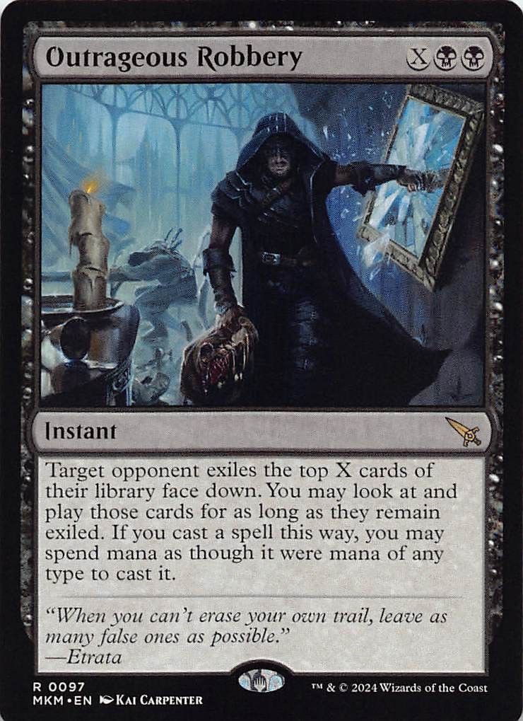 Outrageous Robbery MKM 97 Normal English NM - MTG