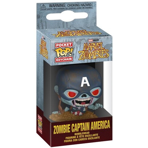 Funko Keychain: Marvel Zombies - Zombie Captain America