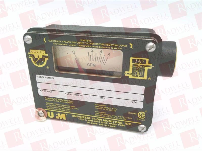 UNIVERSAL FLOW MONITORS SN-ASB6GM-6-915V.9-A1WL-1.5D / SNASB6GM6915V9A1WL15D (NE