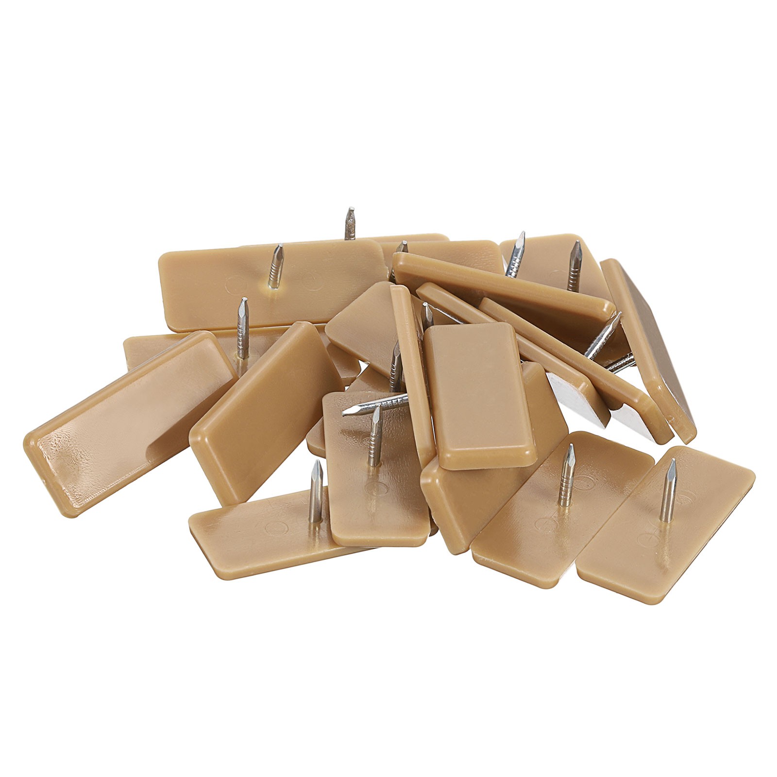 20Pcs Drawer Slides 31.7x12.7mm Plastic Rectangular Tack-in Drawer Guides