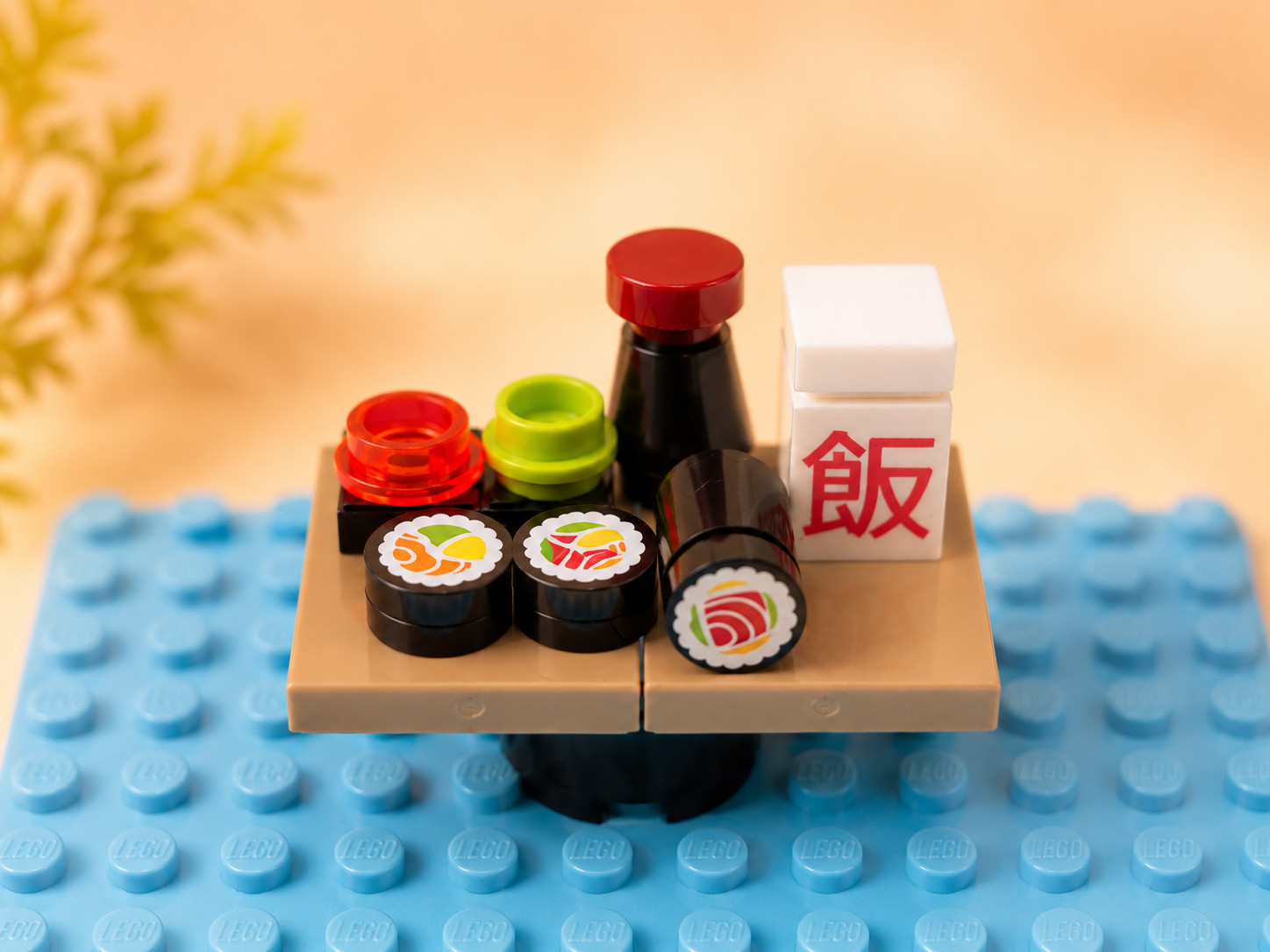 NEW LEGO SUSHI LOT Tuna salmon rolls soy rice set food ninjago city girl C1