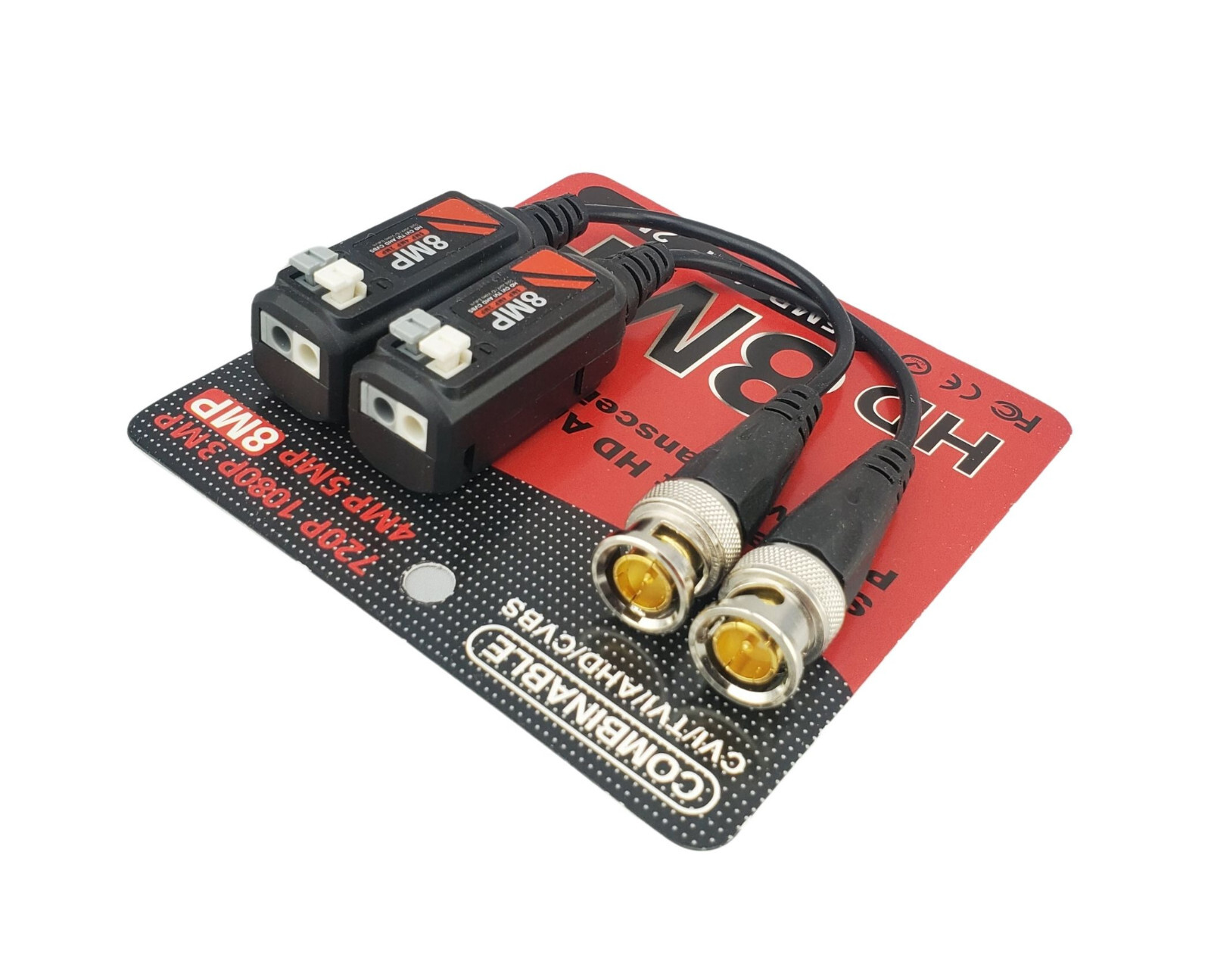 8MP AHD TVI CVI CVBS Passive HD BNC Video Balun Transceiver Transmitter