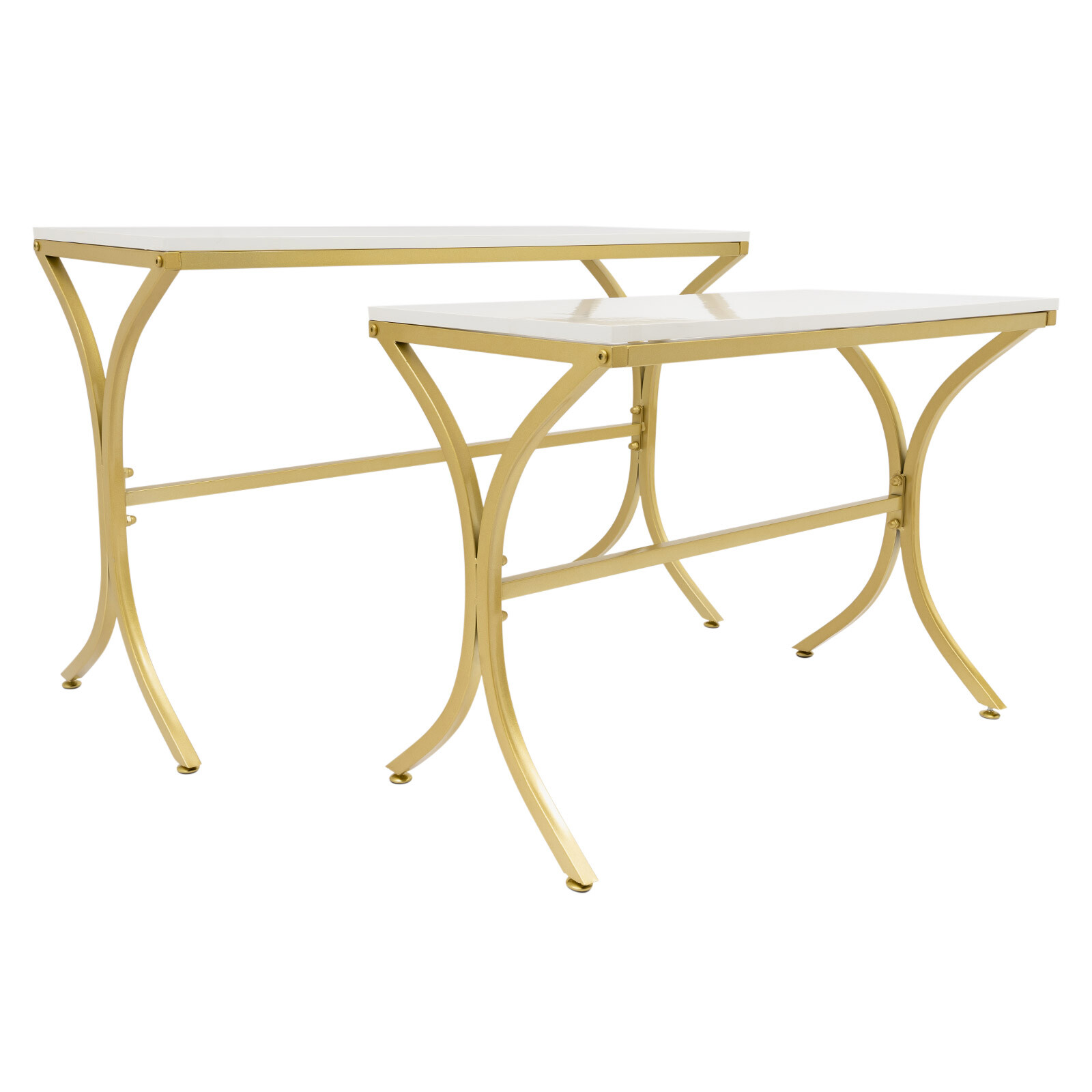 2pcs Modern Nesting Tables Handbag Display Stands Riser Shelf Storage Table