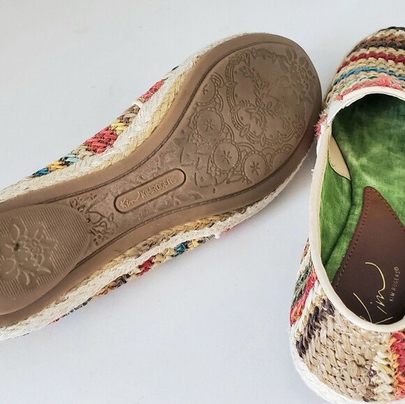 Kim Rogers Multi Colored Woven Stripe Shoes/Flats