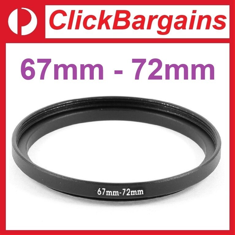 FOTOWORX 67mm to 72mm Step Up Camera Lens Filter Adapter Ring Stepping 67-72 mm