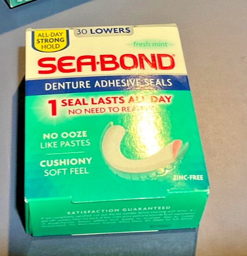 Sea-Bond Secure Denture Adhesive Seals - 30 Count